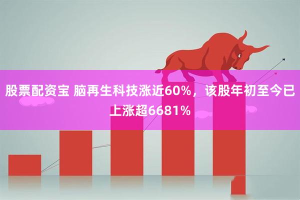 股票配资宝 脑再生科技涨近60%，该股年初至今已上涨超6681%